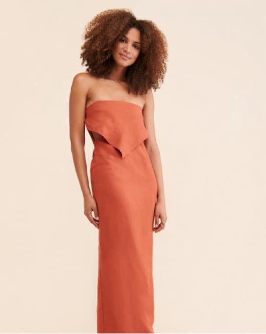 Chic Strapless Maxi Dress - Image 1