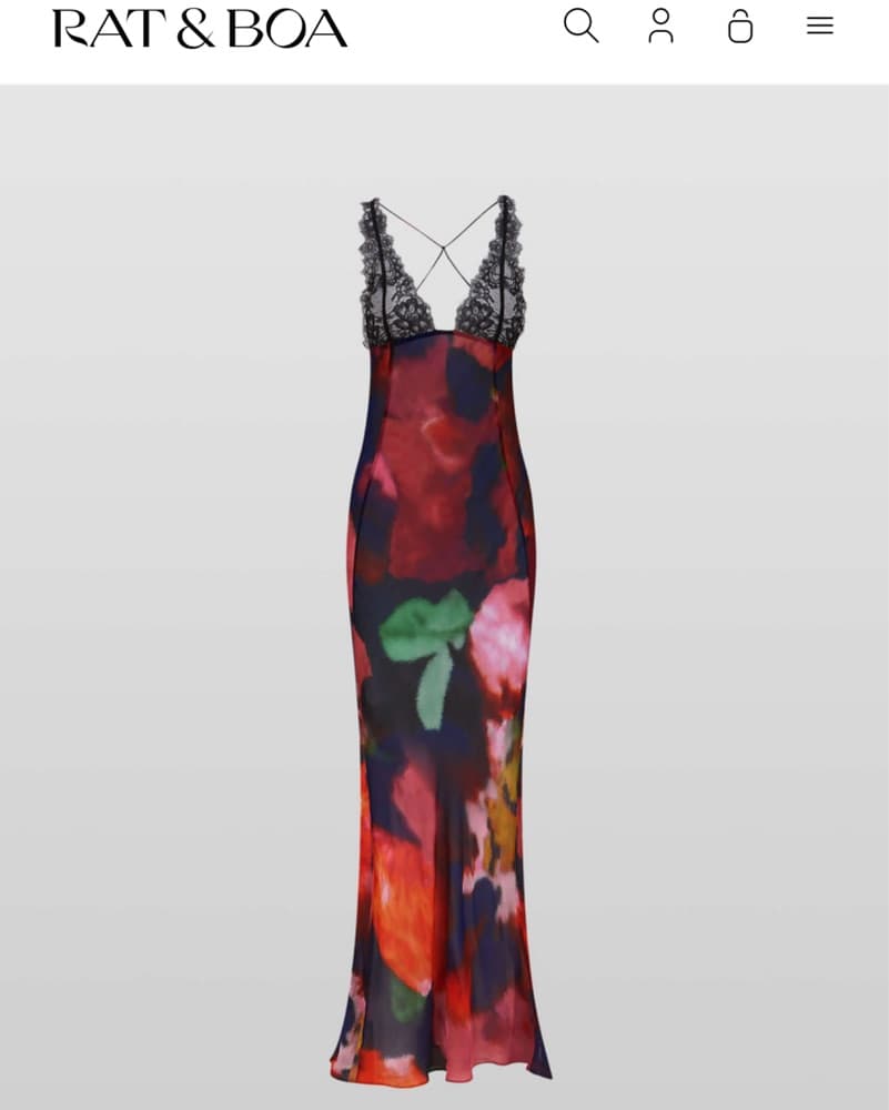 Rat and Boa Paola Floral Slip Dress - Image 4