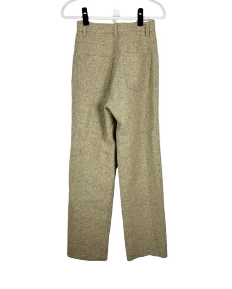 Nanushka Drew Wool Flared Trousers Pants - Image 4
