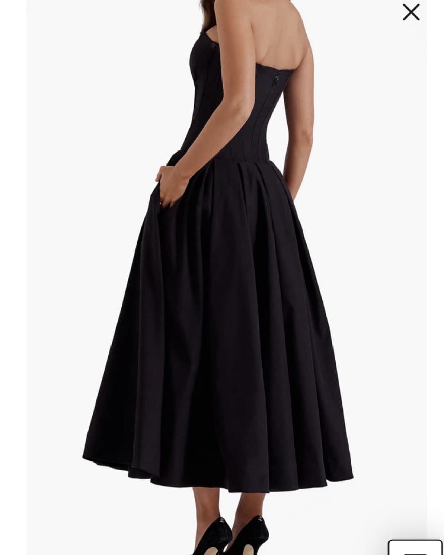Lady Strapless Midi Dress - Image 2