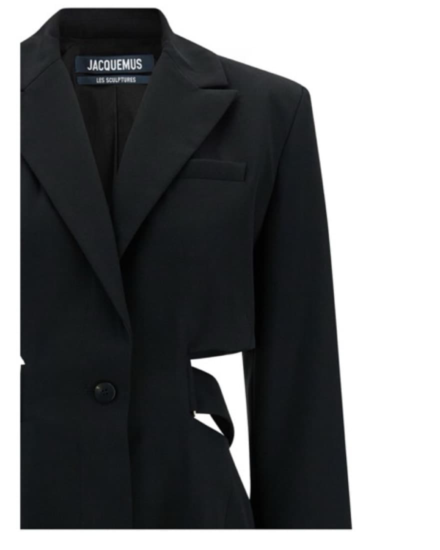 Sophisticated Black Jacquemus Dress - Image 3