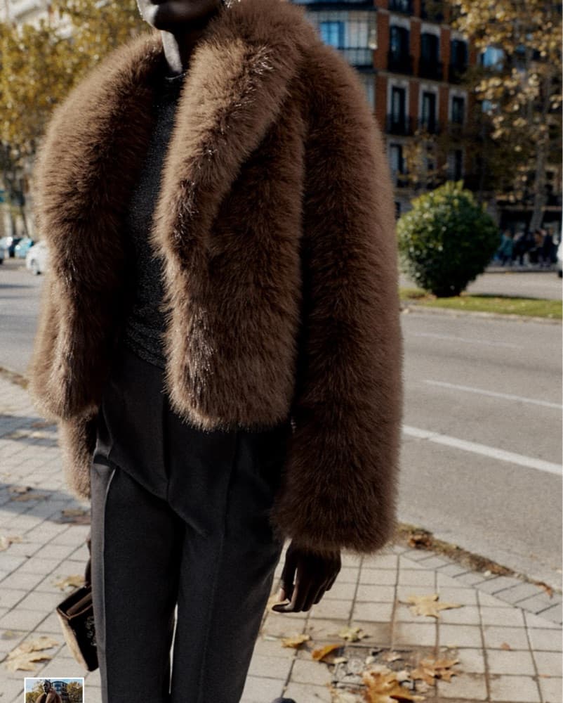 Brown Fur Jacket - Image 1