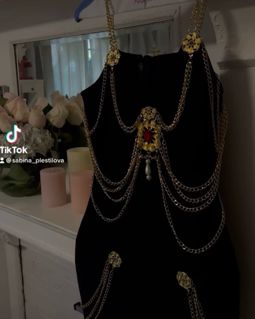 Chanel Inspired Chain Dress - Image 2