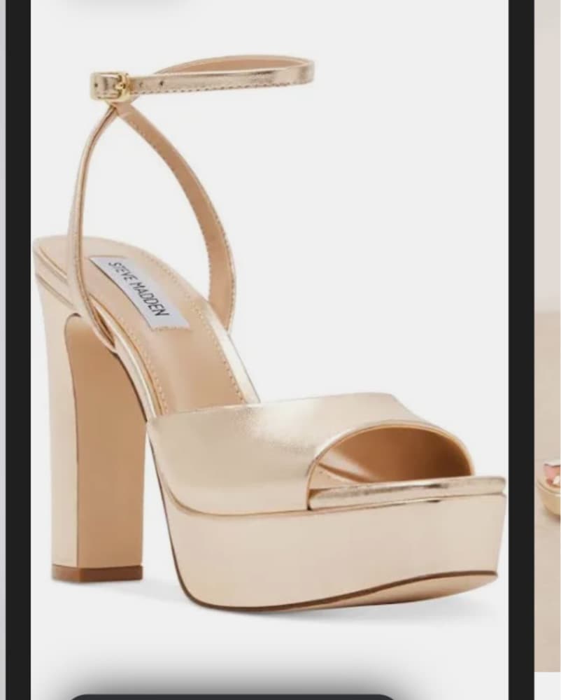 Gold Steve Madden Heels  - Image 1