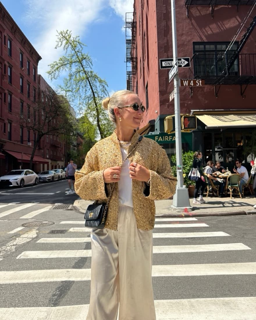 Zara Gold Bomber Jacket  - Image 2