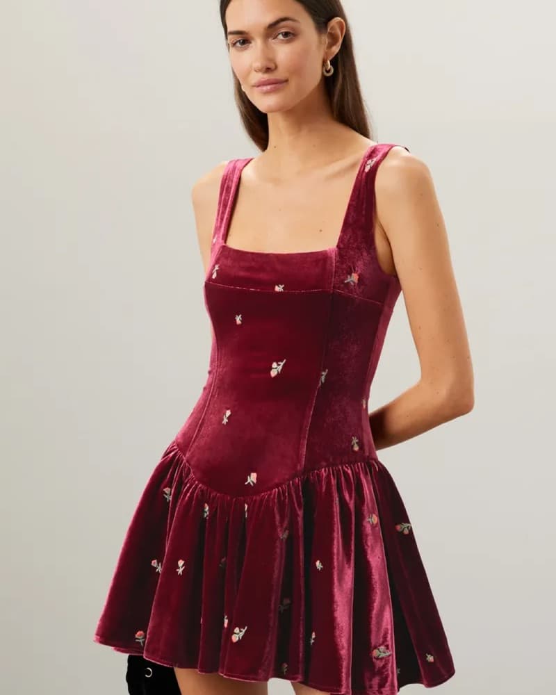 WeWoreWhat Corset Peplum Mini Dress - Image 3
