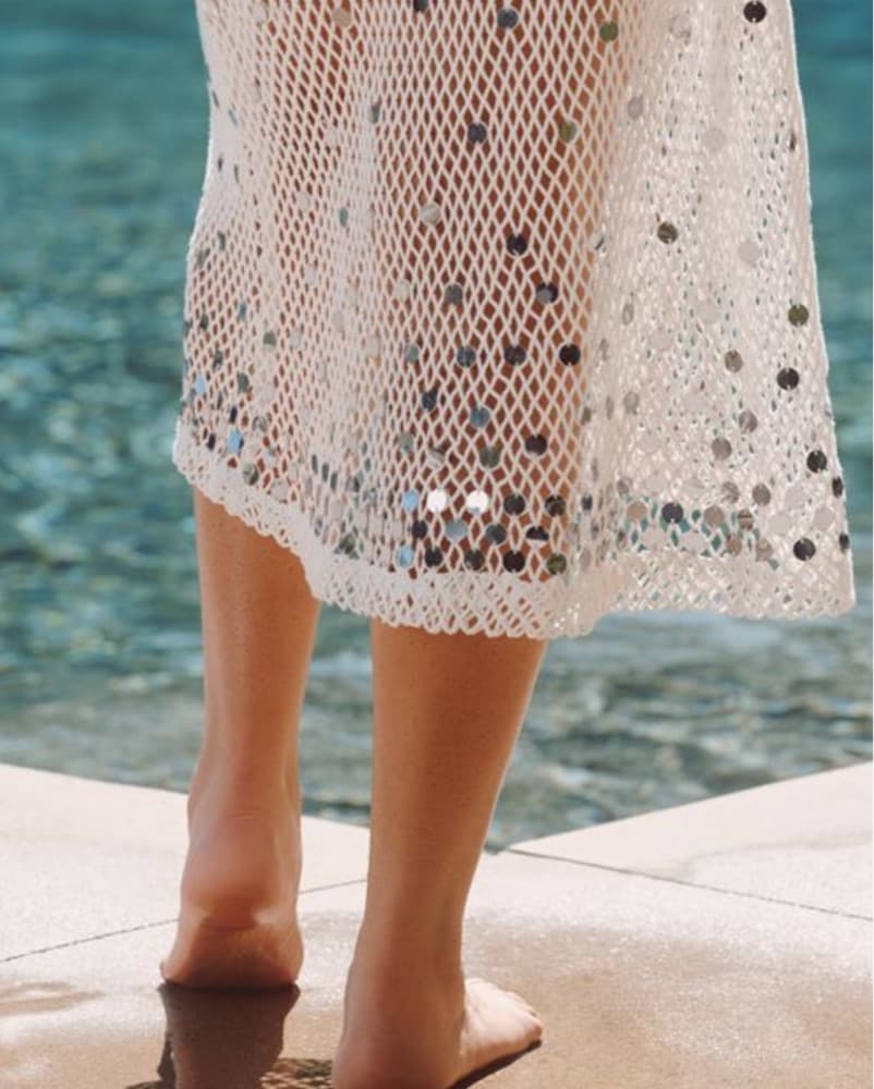 Shimmering Mermaid Coverup Skirt - Image 3