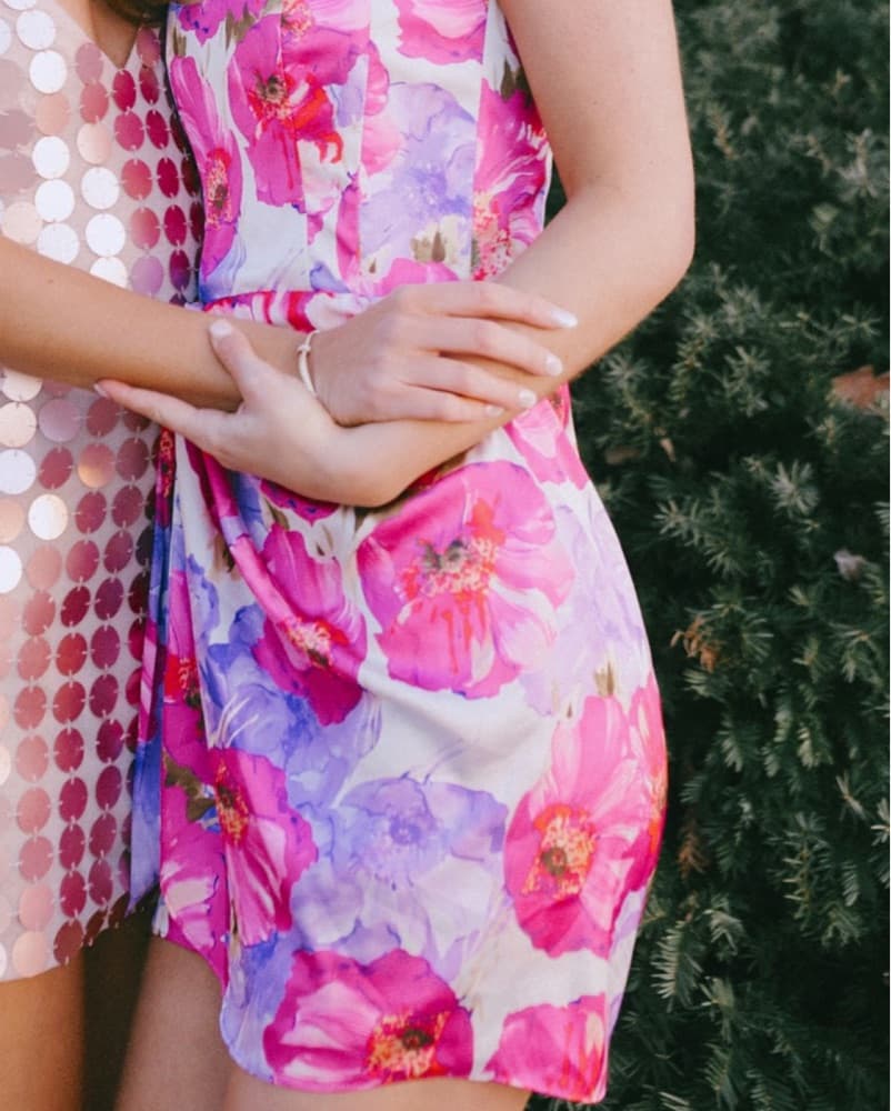 Katie May Electra Dress In Magenta Poppy - Image 4