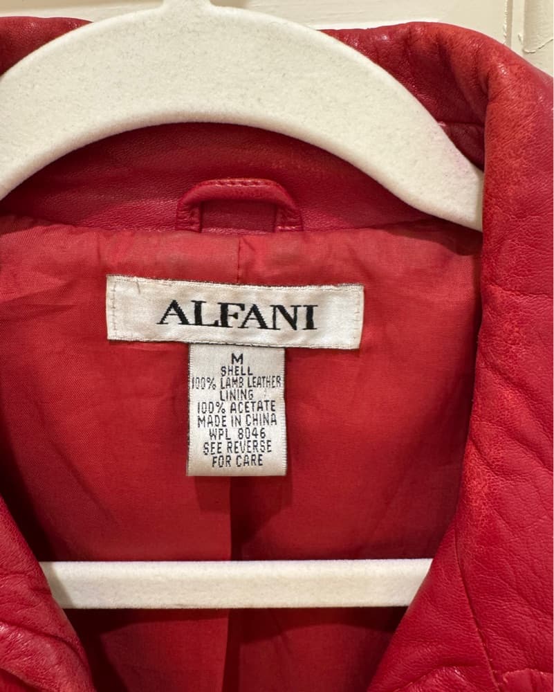 Red Leather Jacket - Image 5