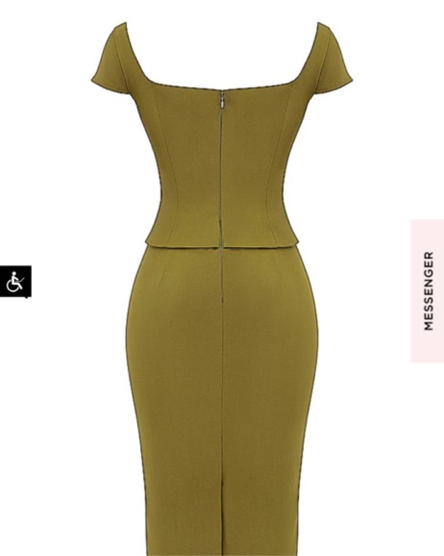 House Of CB Layana Green Dress - Image 5