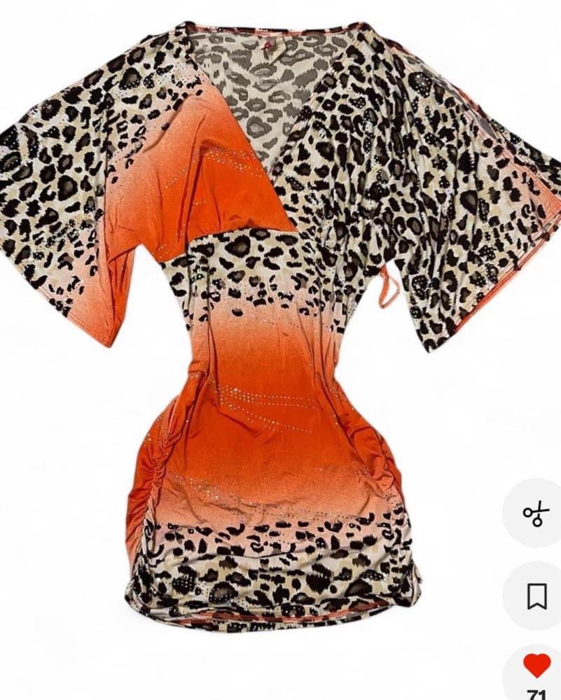 Vibrant Leopard Printed Dress - Image 1