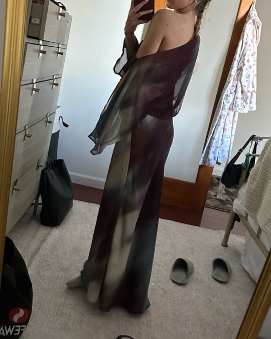 Zara Cut Out Sleeve Maxi/Midi Dress - Image 3