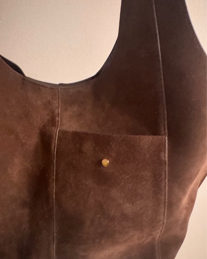 RSVP Paris Medium Parachute Suede Bag - Image 3