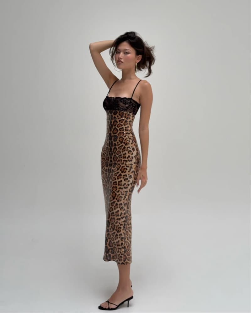  Leopard Corset Midi Dress By Mali Marea - Image 2