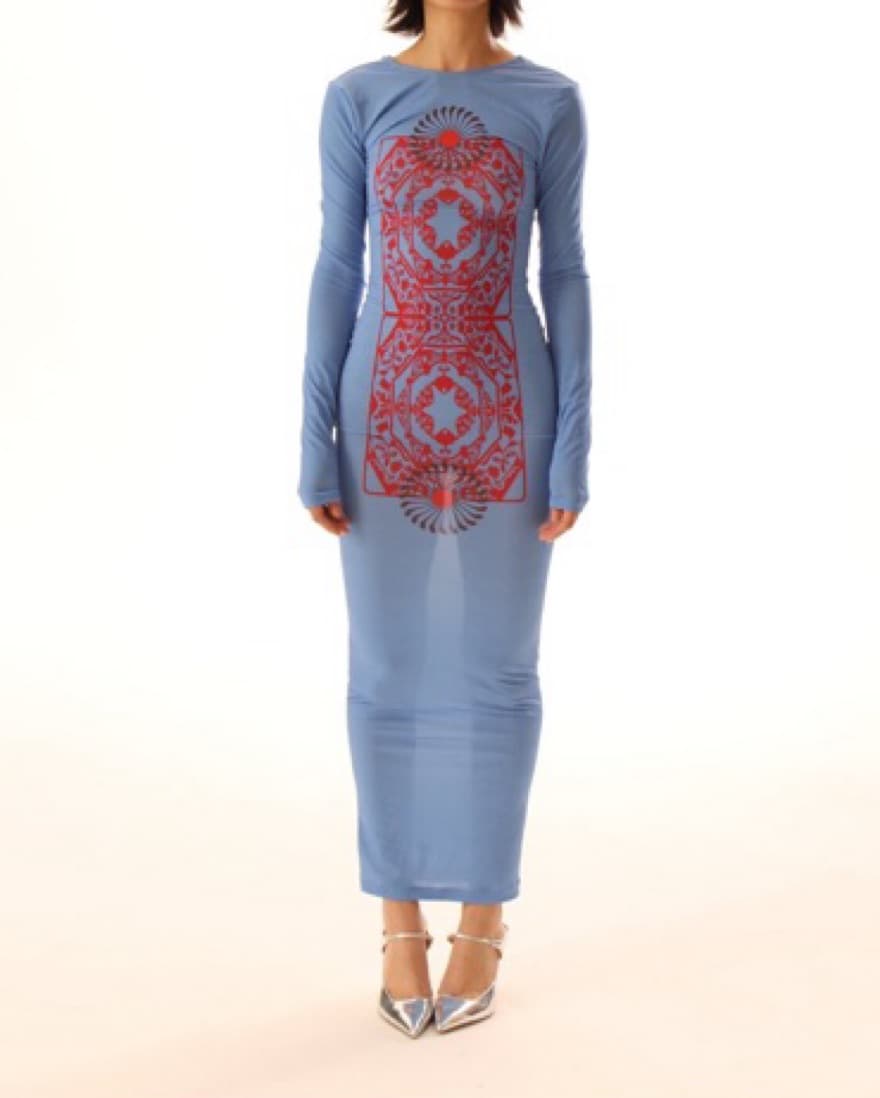 Ru by Rupal Long Sleeve Mandala Dress - Image 1