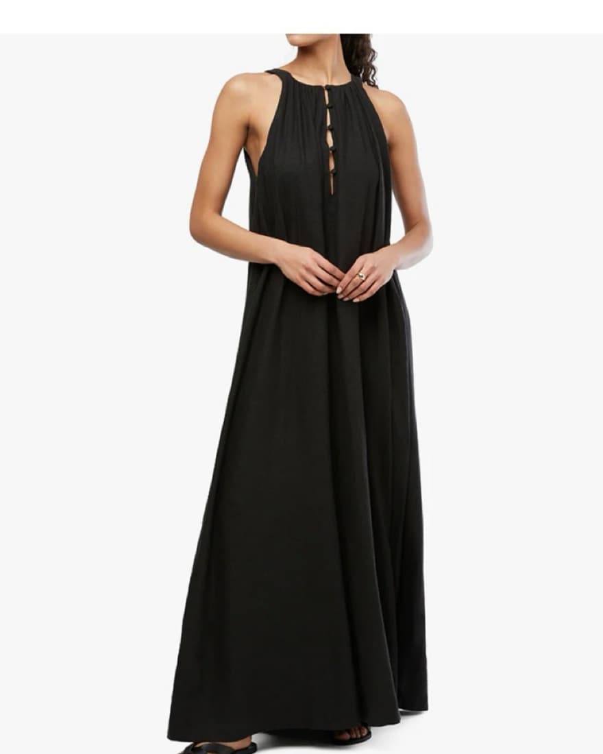 We Wore What FLOWY A-LINE MAXI DRESS - Image 1