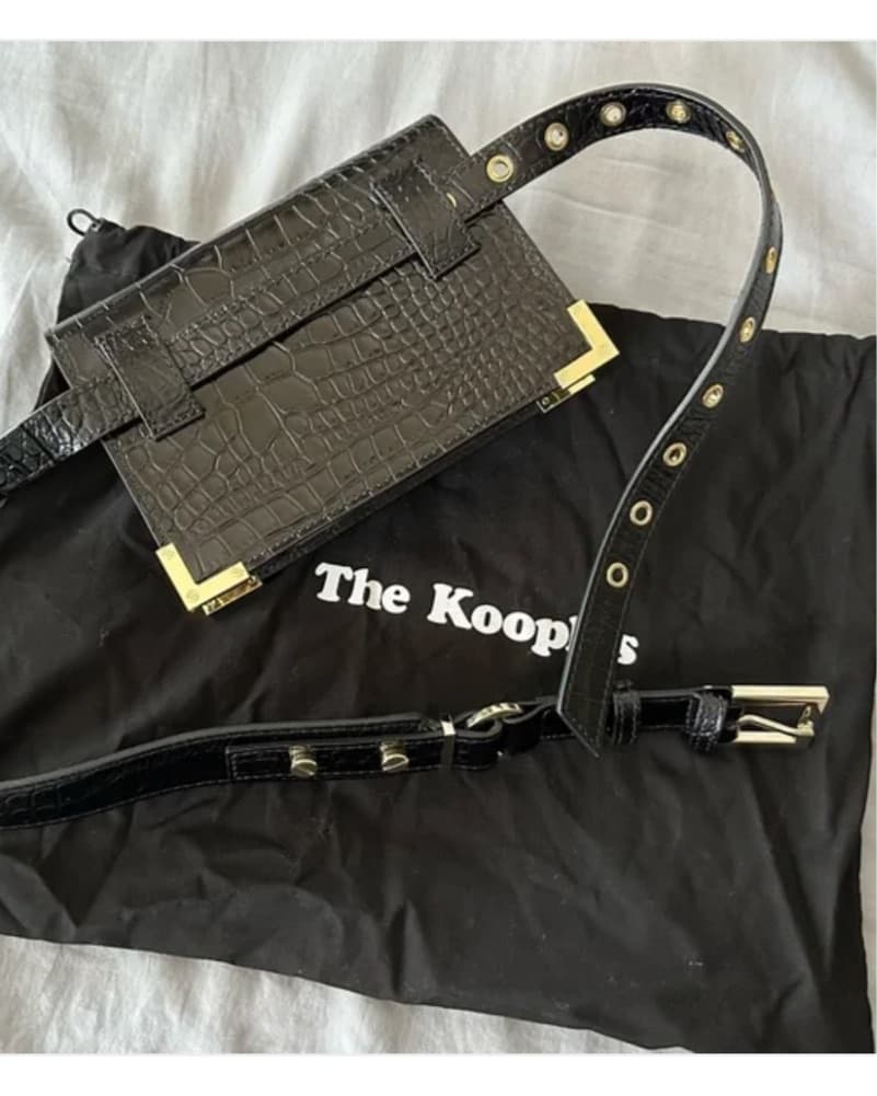 The Kooples Emily Croc Belt Bag - Image 4