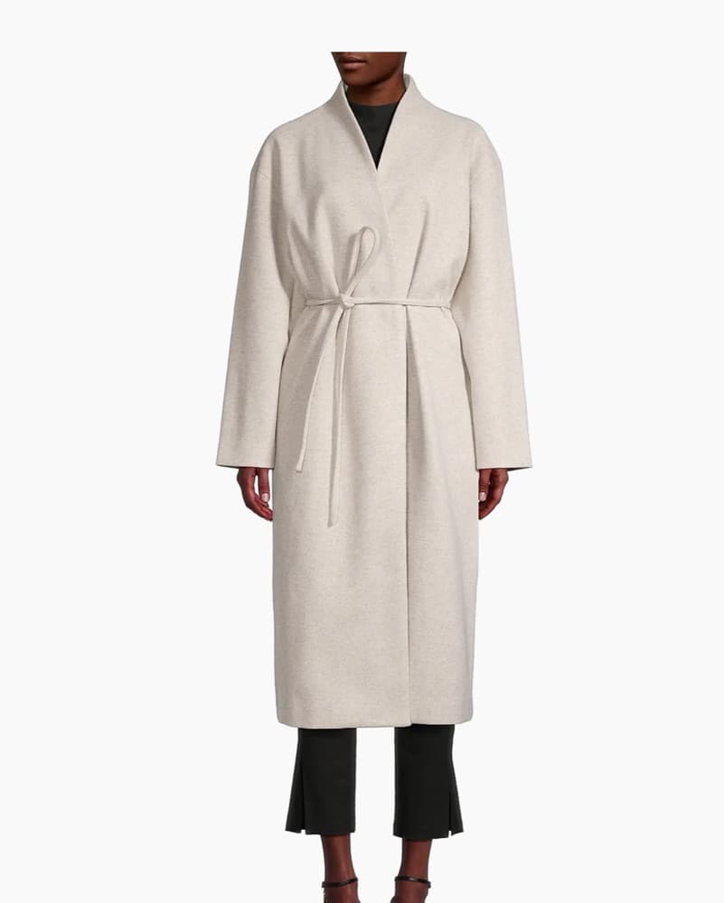 Modern Citizen Long Belted Wool Coat - Image 1