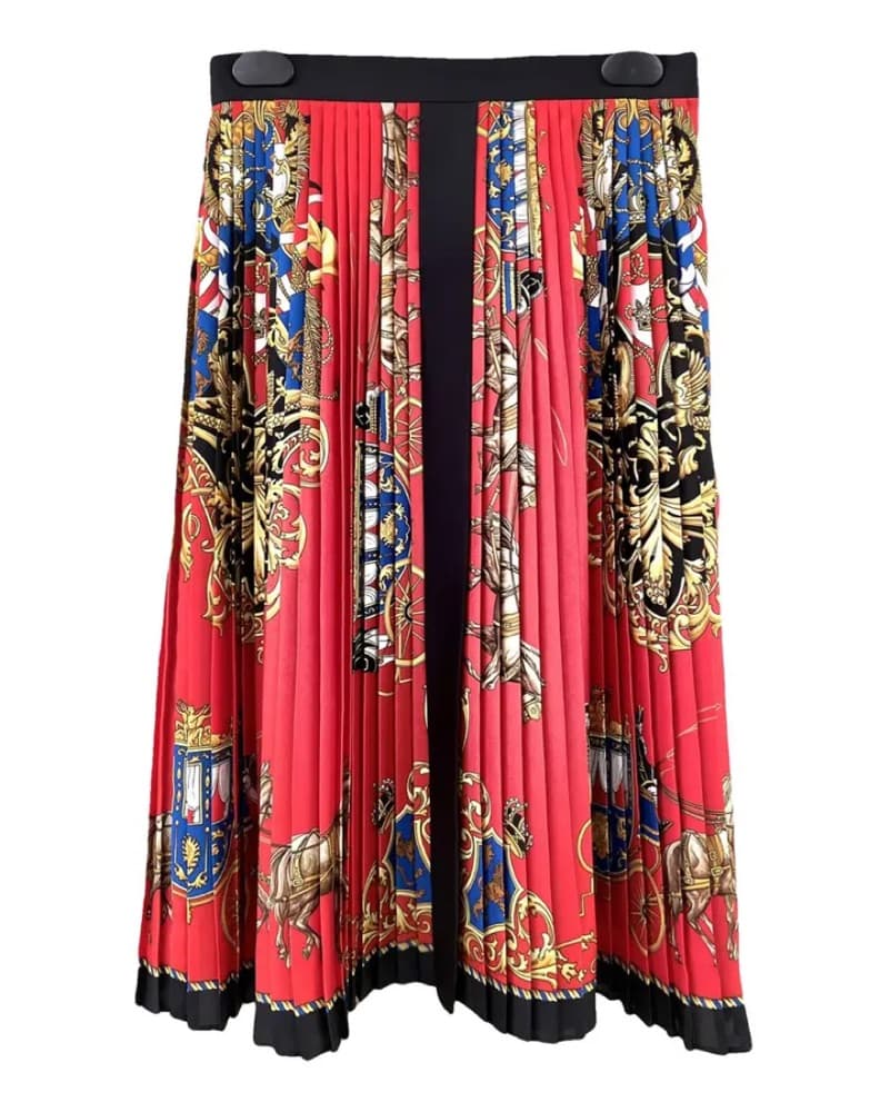 Burberry Below The Knee Pleated Skirt - Image 2