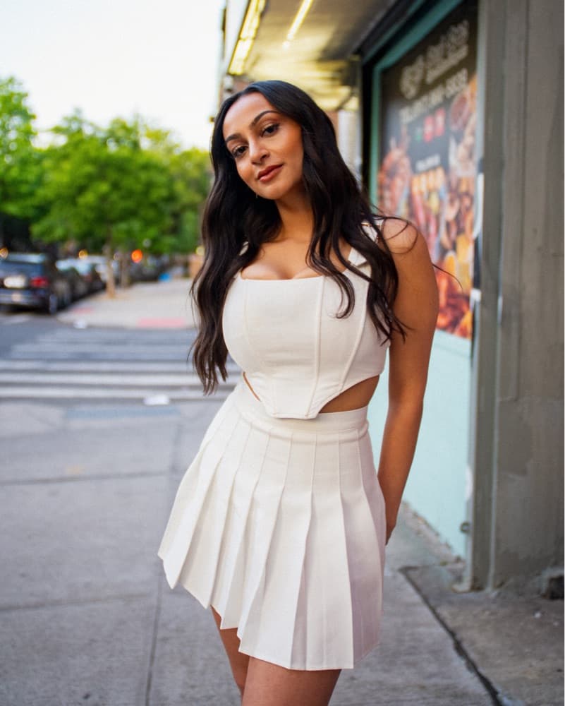 Cider White Mini Skirt - Image 1