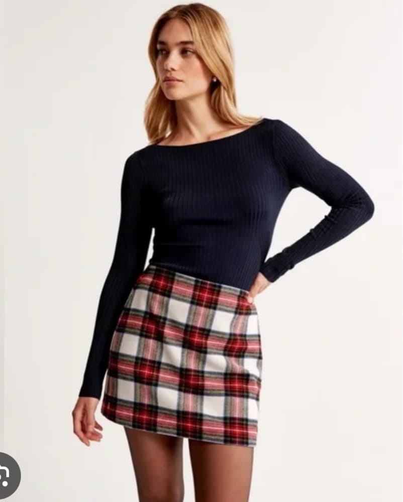Abercrombie & fitch Plaid Skort  - Image 3
