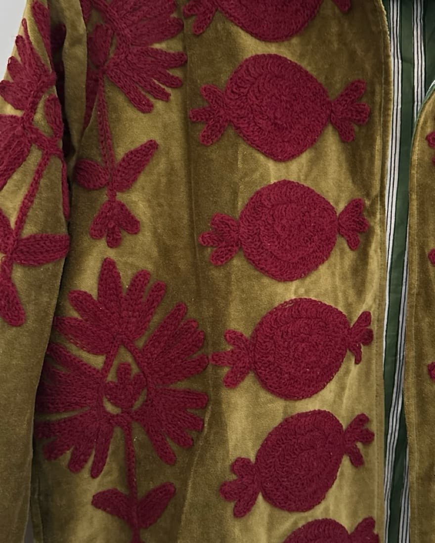 Embroidered Velvet Jacket - Image 5