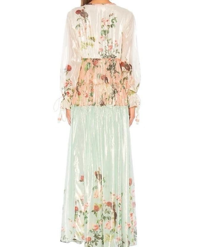 ROCOCO SAND Ruched Long Dress in Multi - Image 5