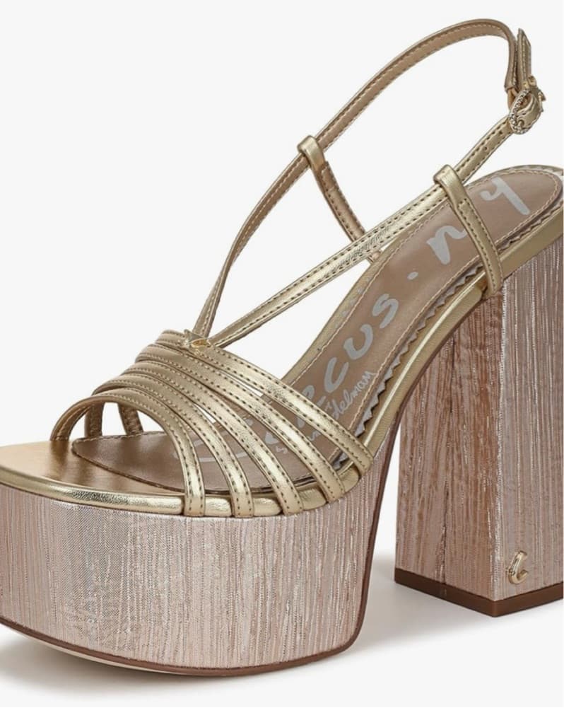 Gold Platform heels - Image 1