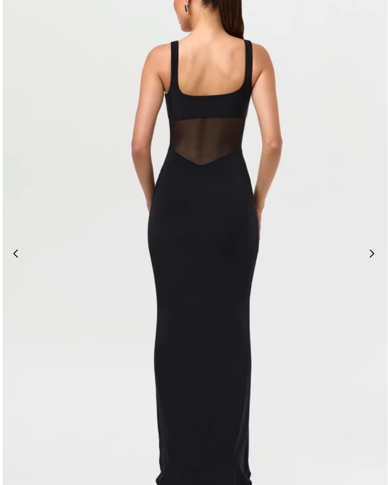 Hourglass Mesh Contrast Dress - Image 3