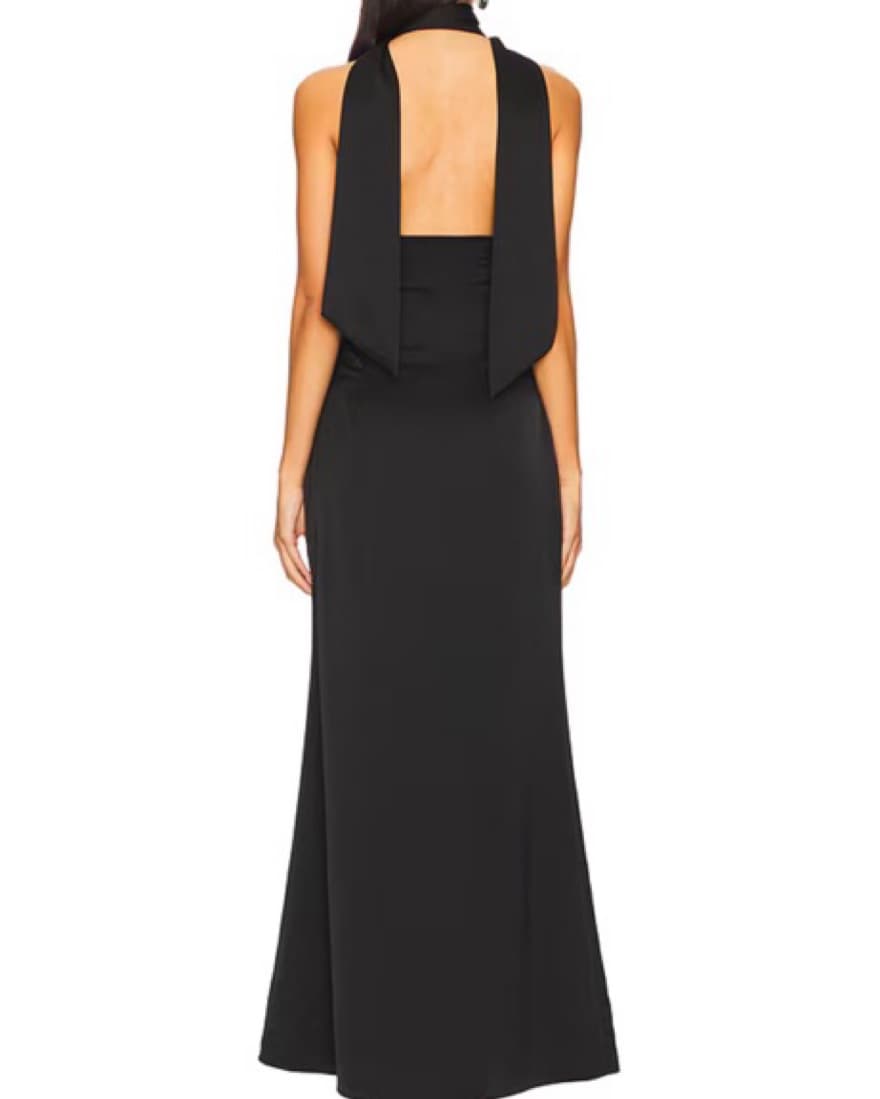 Bethany Halter Gown in Black - Image 3