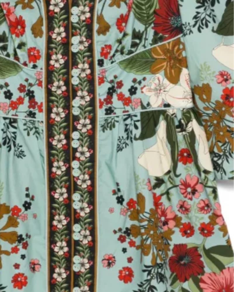 Enchanting Floral Midi Dress - Image 2