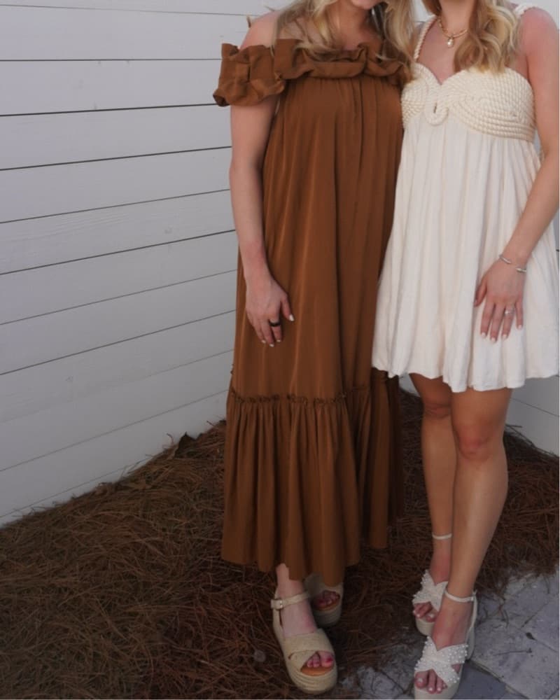 Anthropologie Brown Maxi Dress - Image 1