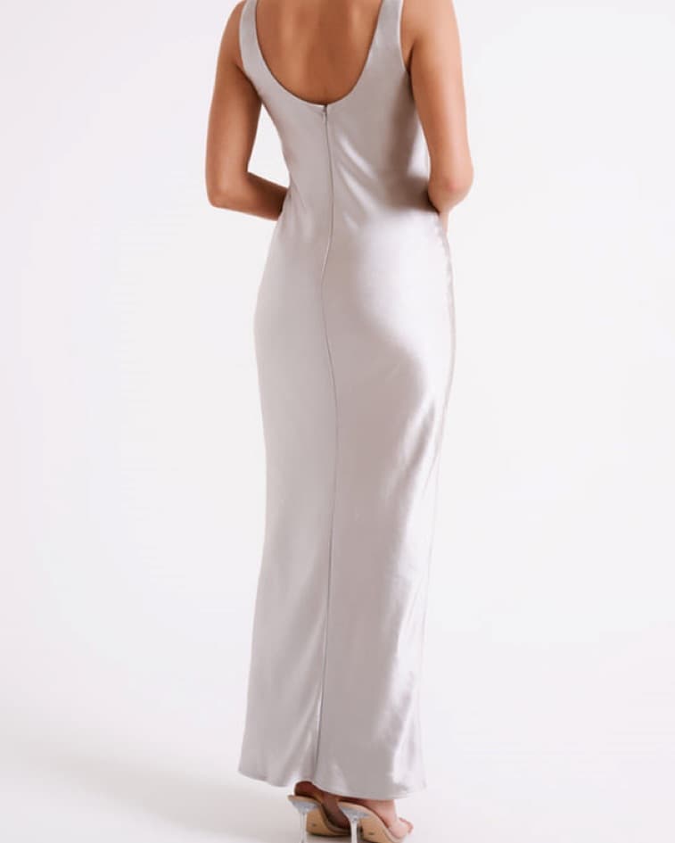 Satin Maxi Dress - Image 3