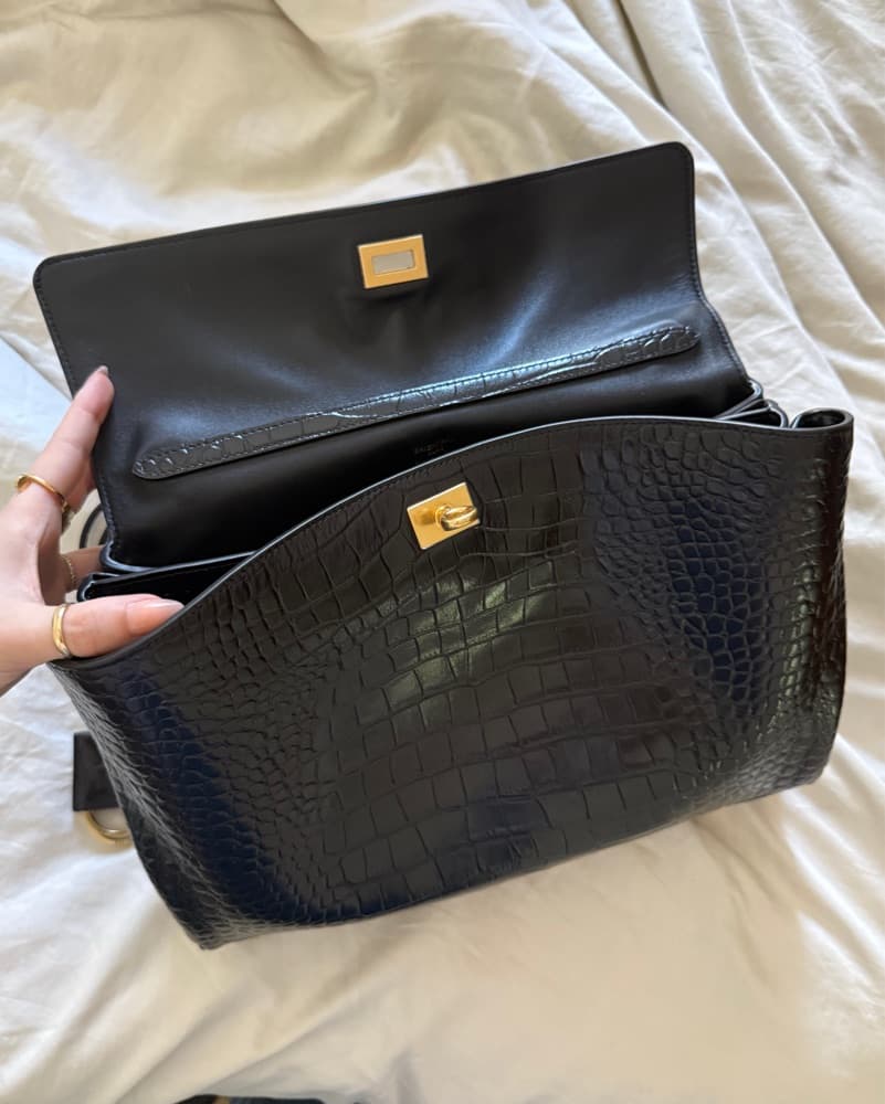 Balenciaga Rodeo Medium Croc Bag - Image 2