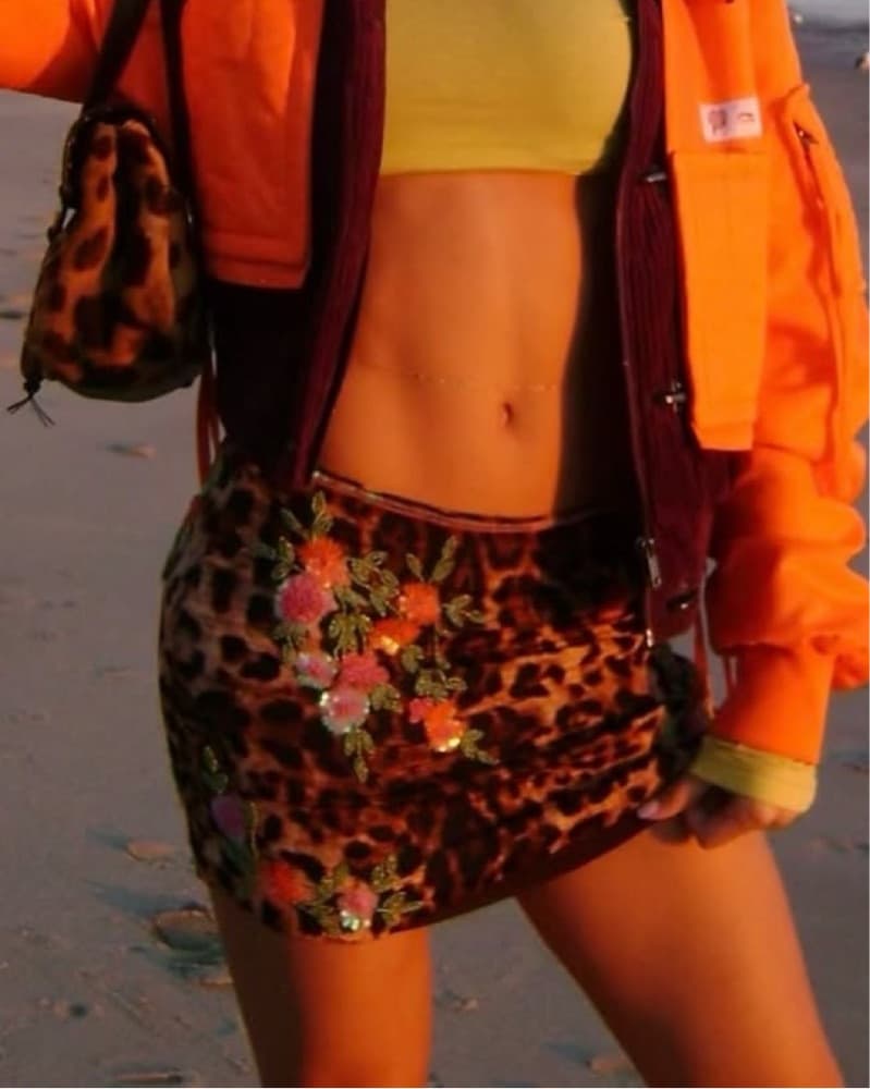 Leopard Mini Skirt - Image 3