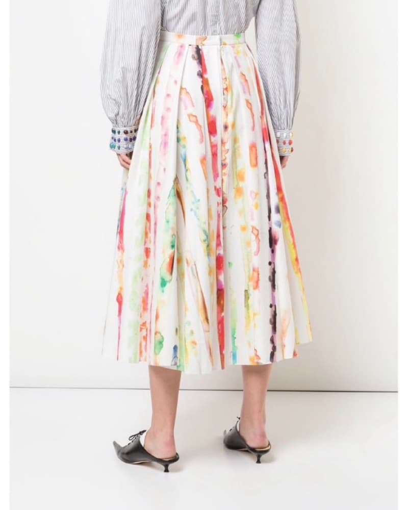 Rosie Assoulin Watercolor Skirt - Image 3