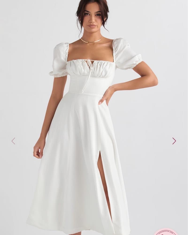 Puff Sleeve Midi Sundress HouseofCB - Image 1