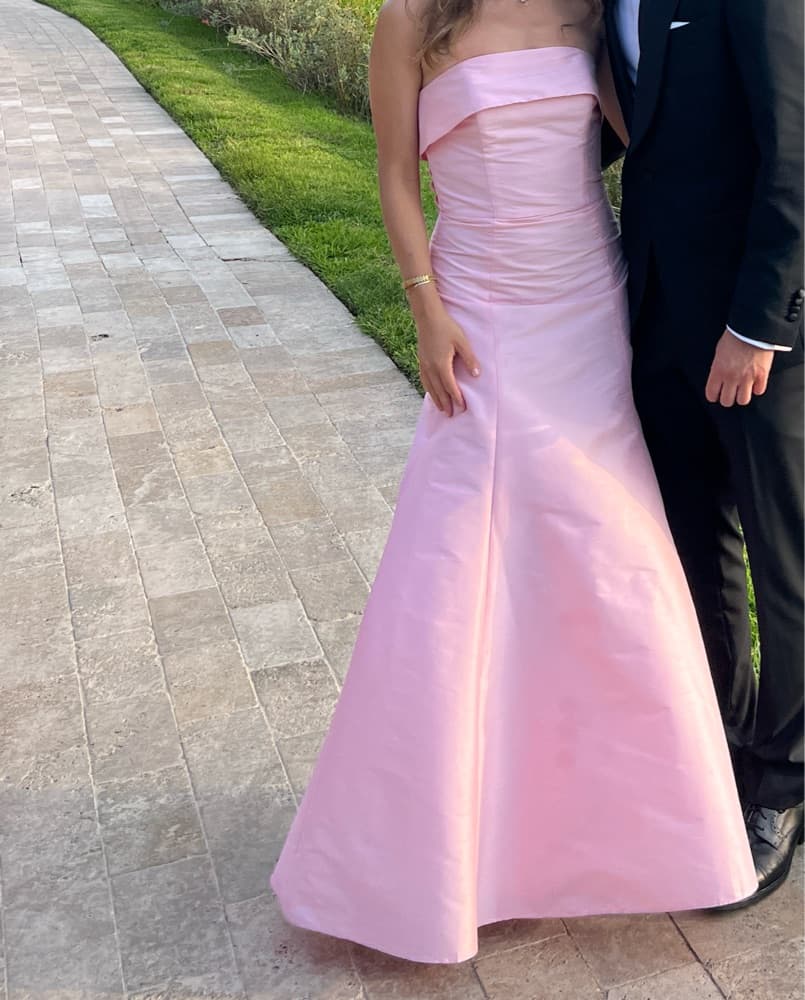 Baby Pink Bridesmaid Dress - Image 2