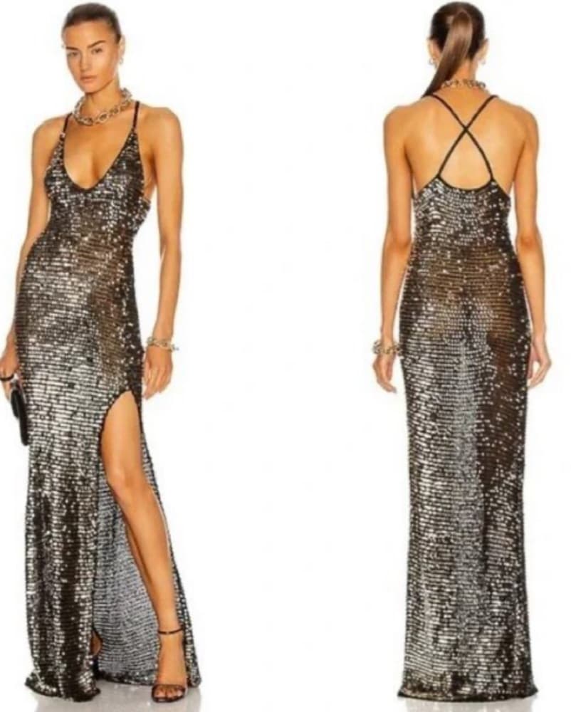 Retrofete Marie Sequin Crochet Maxi  - Image 2