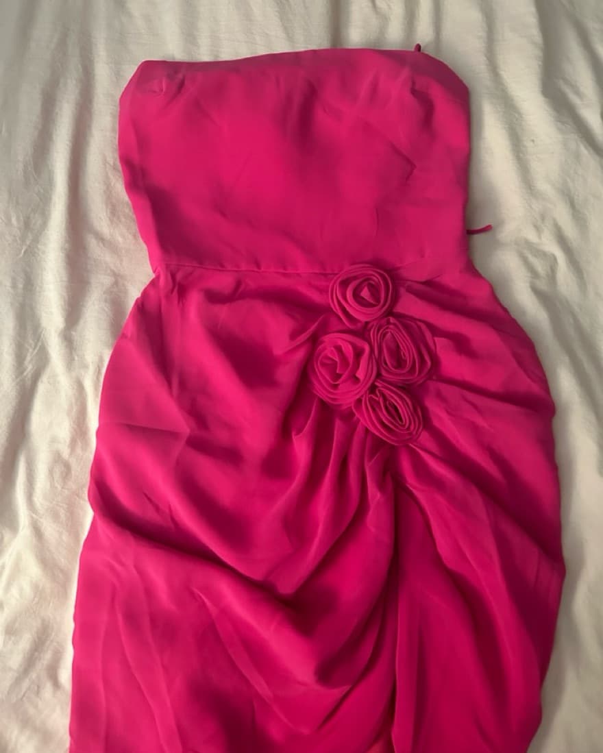 NWT! AU Holly Dress Hot Pink - Image 4