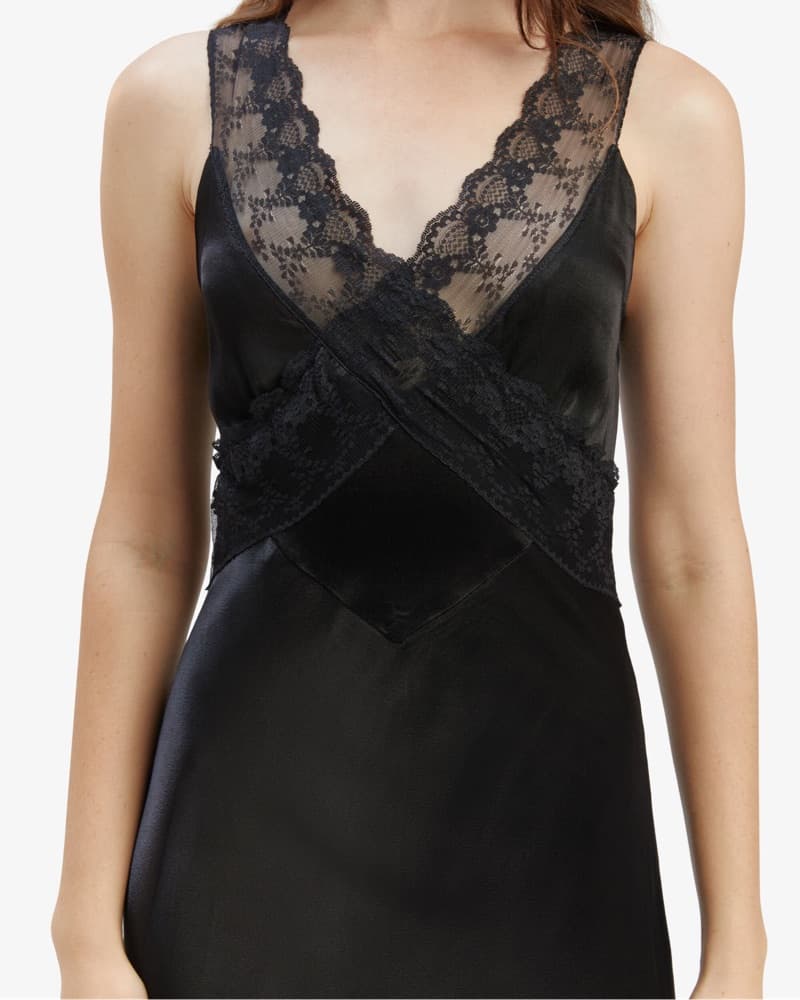 Bardot Lace Trim Slip Dress - Image 4