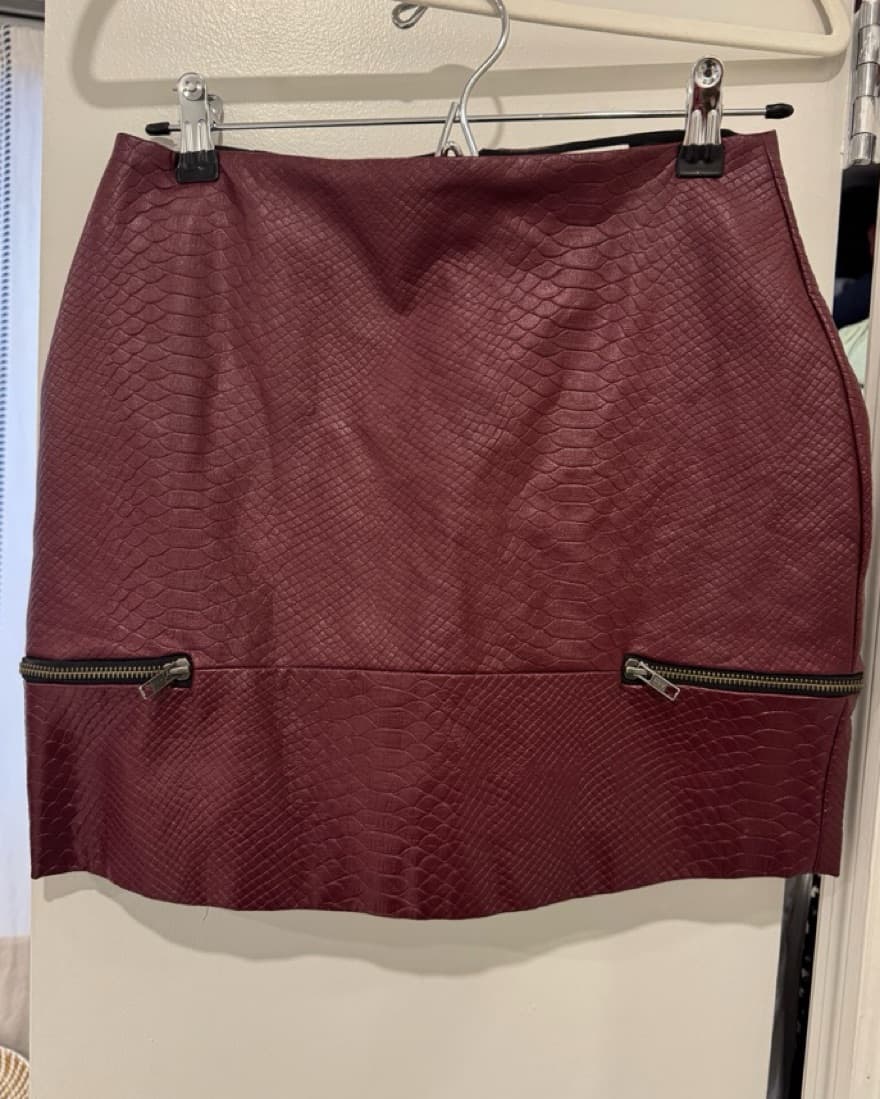 Lovers & Friends Faux Leather Skirt  - Image 3