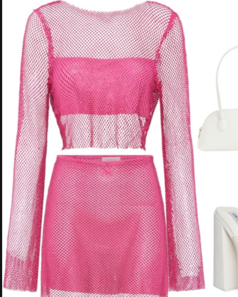 Meshki Diamente Hot Pink Set - Image 3