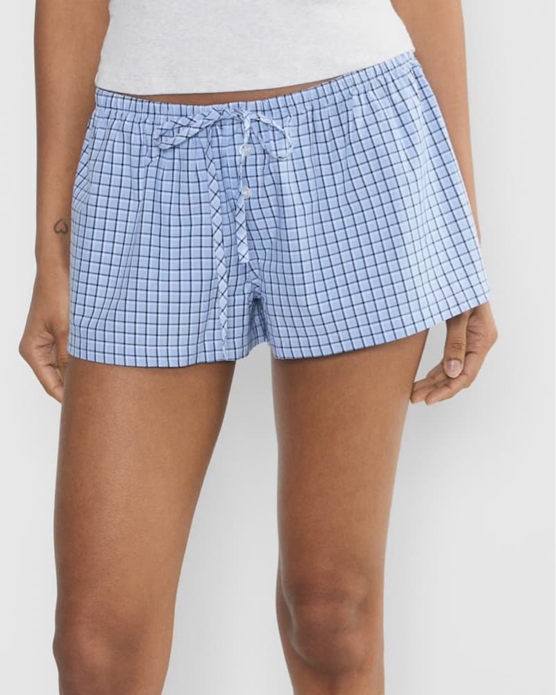 Aritzia Checkered Boxer Shorts - Image 1