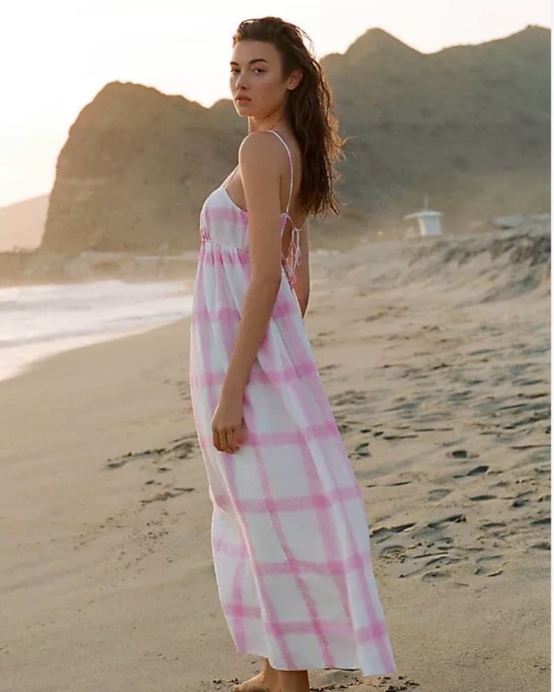 Anthropolgie Gingham Maxi Dress - Image 2