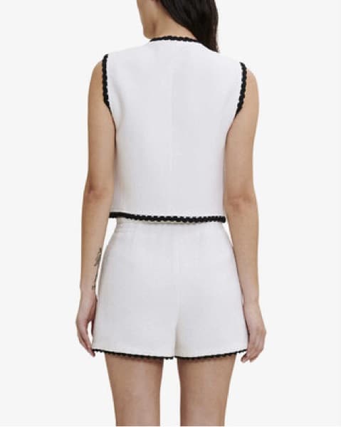 Maje Vitosio Tweed Vest and Shorts Set - Image 2
