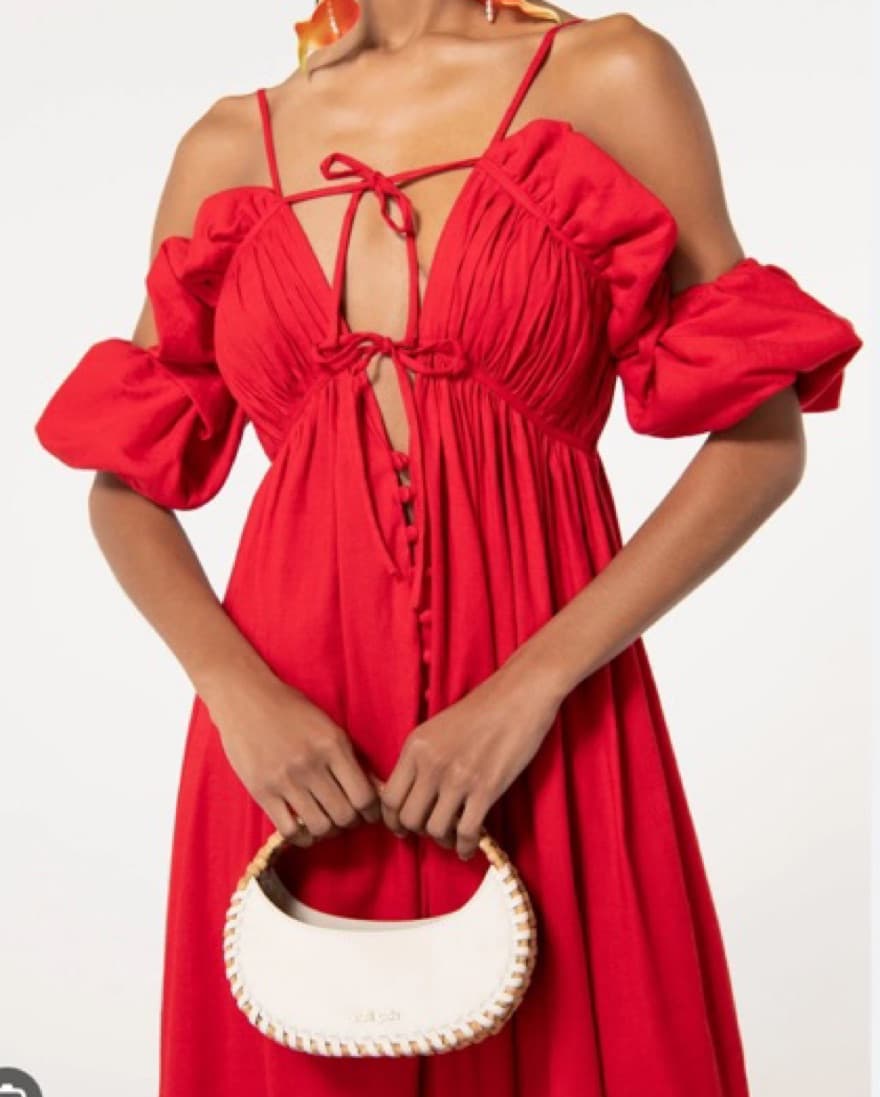 Cult Gaia Starla Linen Dress - Image 4