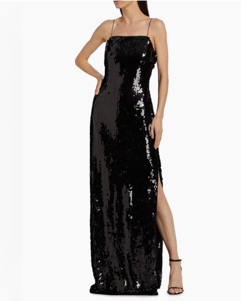 Toccin Black Sequin Gown - Image 2