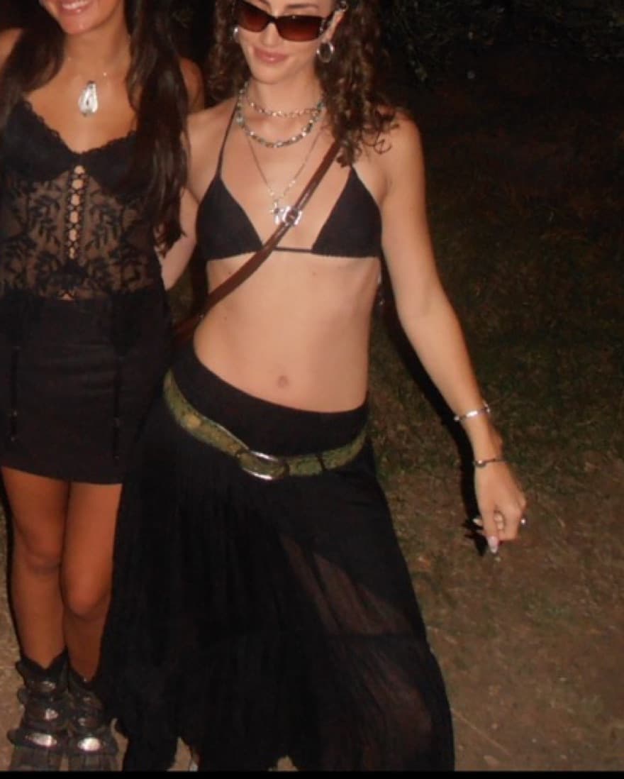 Black Layered Free People Fairy Skirt - Image 2