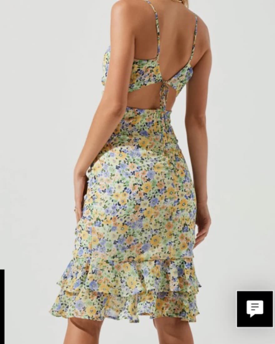 ASTR The Label TAWNY FLORAL RUCHED MIDI  - Image 2